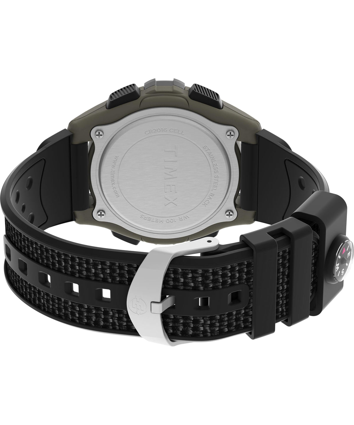 Timex Men's Expedition 41mm Watch - Black Strap Digital Dial Green Case