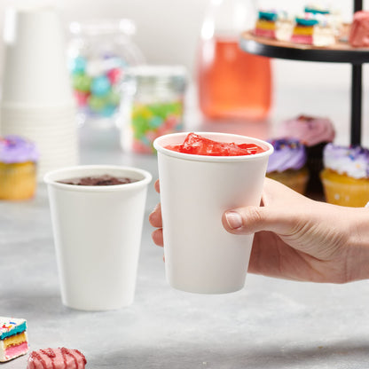 GUSTO [12 oz. - 300 count Disposable White Paper Cups, Hot Coffee Cups - Eco-Friendly Hot Cups (Formerly Comfy Package)