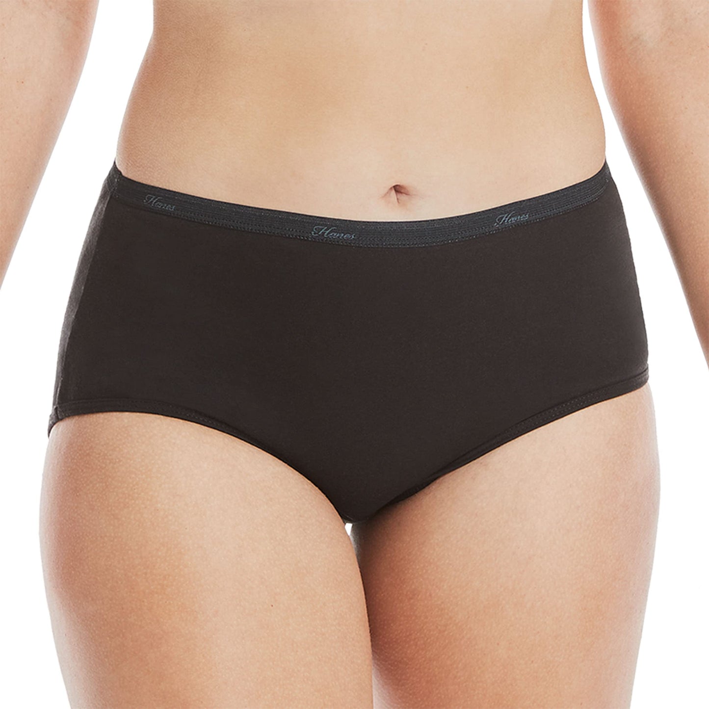 Hanes womens Cotton Brief Underwear, 10 Pack - Brief Black, 7 US