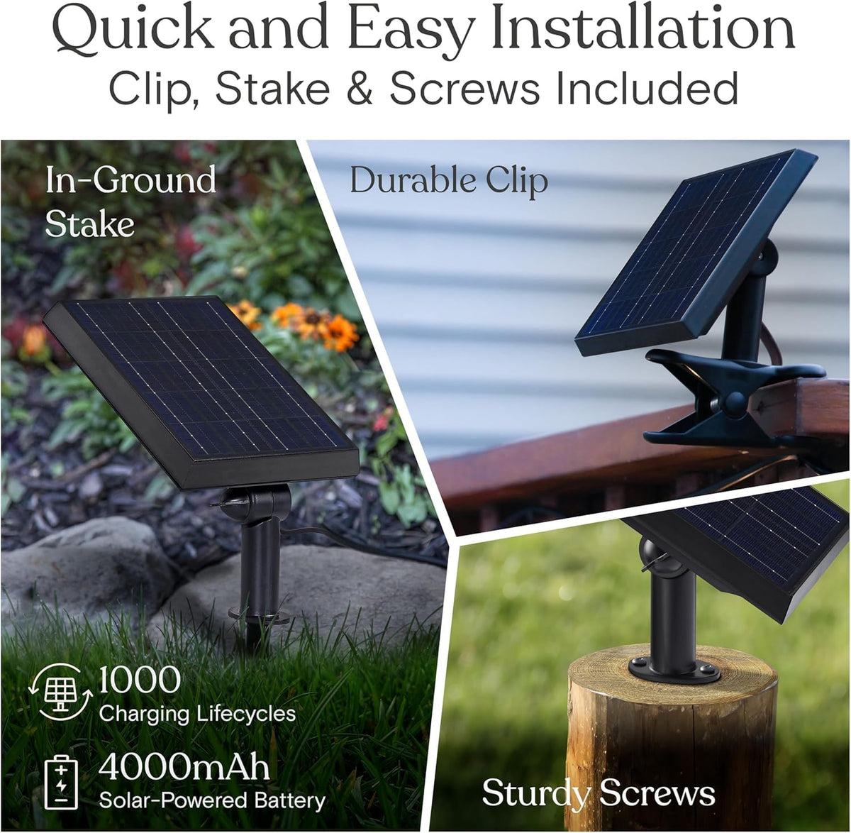 Brightech Ambience Pro Solar Powered Outdoor String Lights, 27 ft Commercial Grade Waterproof Patio Lights, 12 Edison Bulbs, Shatterproof LED String Lights for Outside, Porch - 1W Soft White