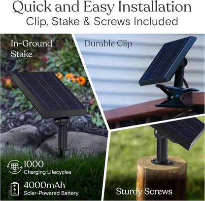 Brightech Ambience Pro Solar Powered Outdoor String Lights, 27 ft Commercial Grade Waterproof Patio Lights, 12 Edison Bulbs, Shatterproof LED String Lights for Outside, Porch - 1W Soft White