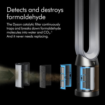 Dyson Purifier Cool Formaldehyde™ TP09 Air Purifier and Fan - White/Gold Large