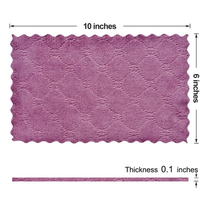 OstWony 12PCS Kitchen Towels Dish Towels, Multipurpose Reusable Dish Cloths, Double-Sided Microfiber Cleaning Rags for Furniture, Car, Tea, Bowl, 10x 6 inch