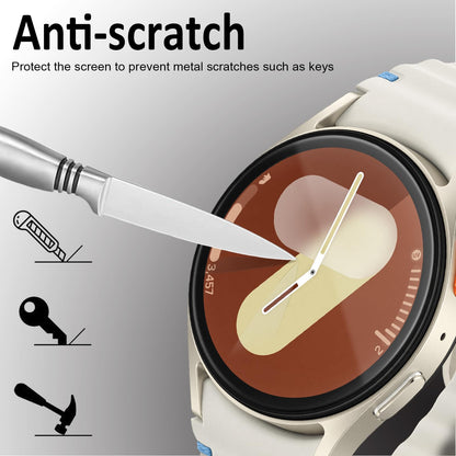 SPGUARD 4 Pack for Samsung Galaxy Watch 7 Screen Protector 40mm Tempered Glass Clear Film Anti Scratch Bubble Free Compatible with Galaxy Watch 7/6/5/4 40mm(NOT for Others Models)