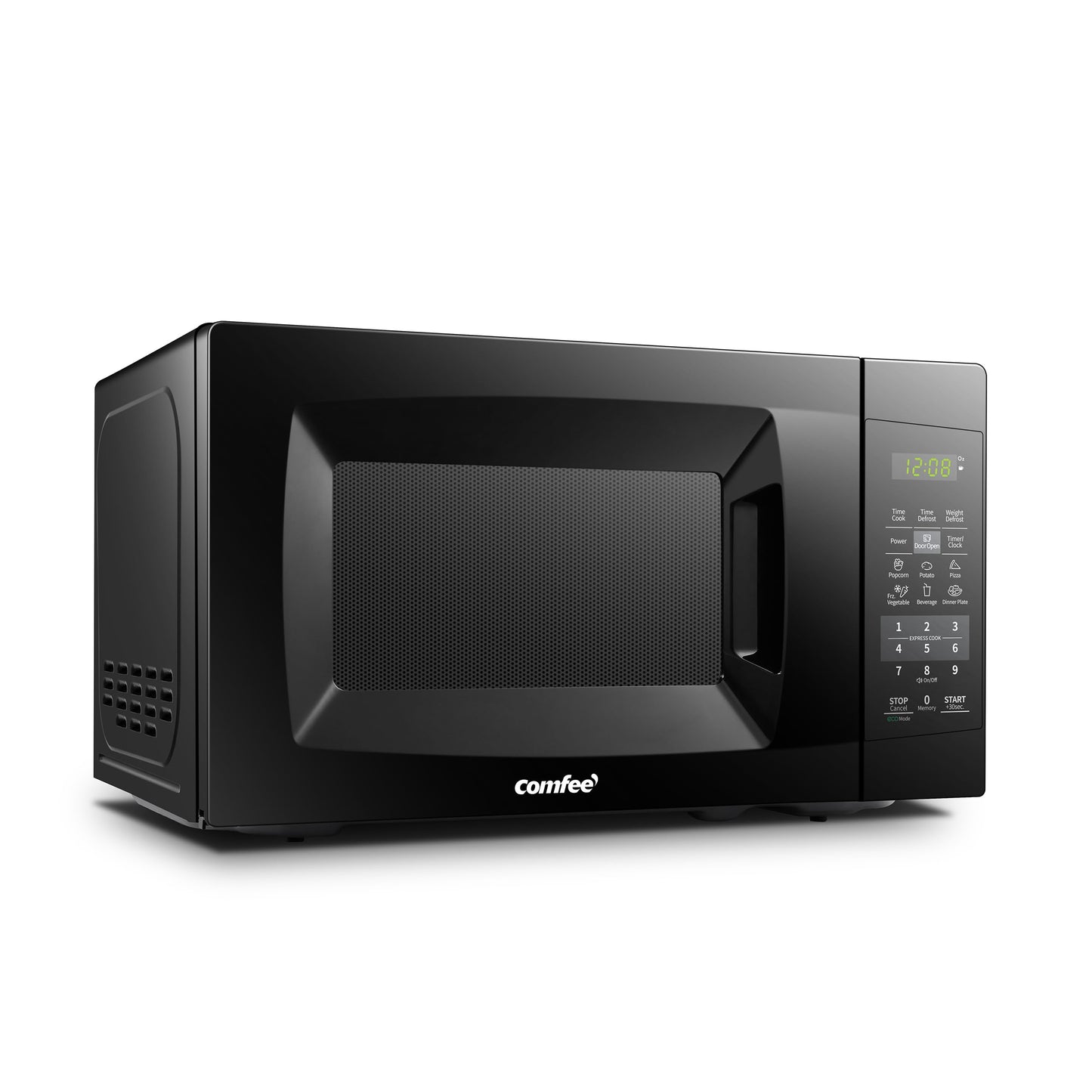 COMFEE EM720CPL-PMB Countertop Microwave Oven with Sound On/Off, ECO Mode and Easy One-Touch Buttons, 0.7 Cu Ft, Black