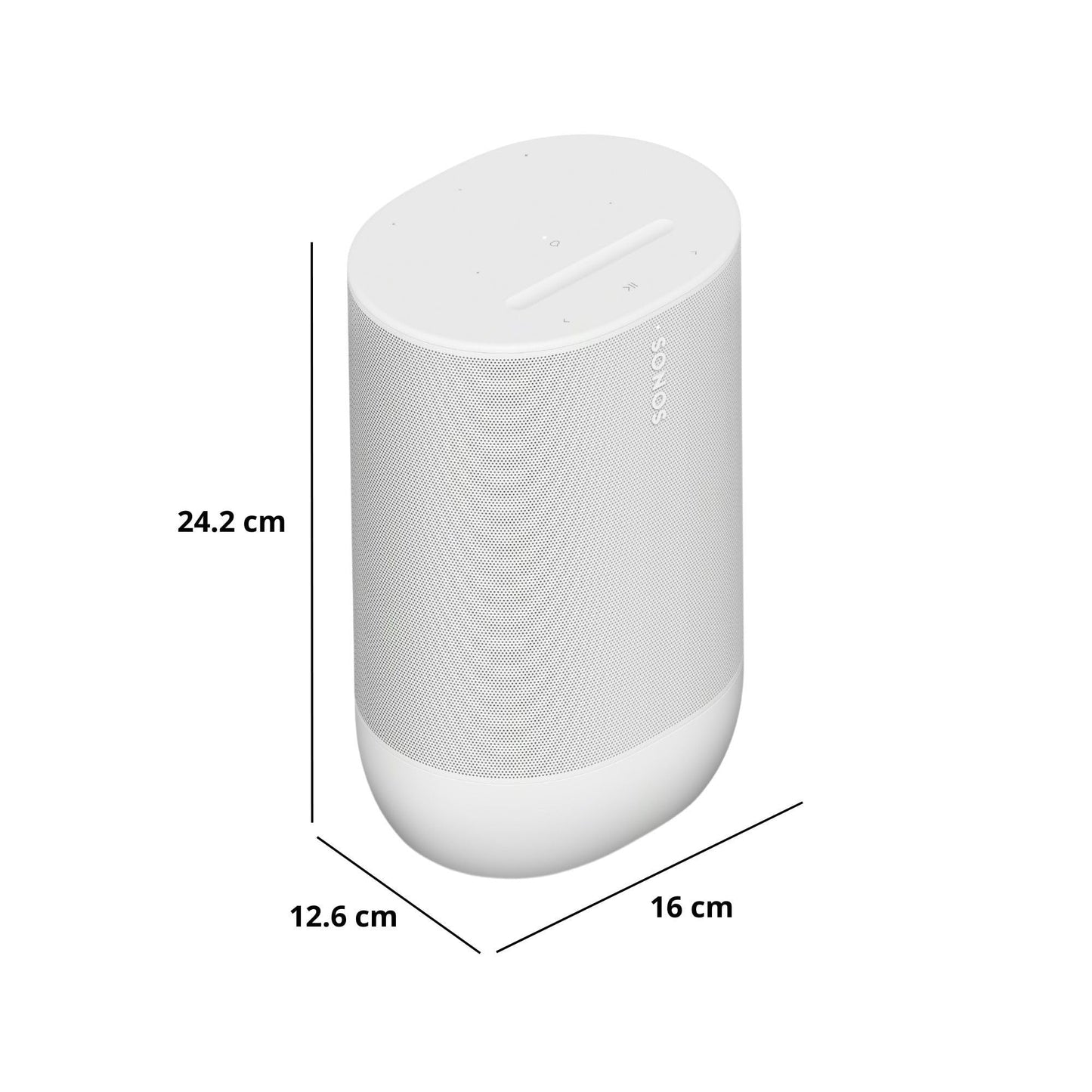 Sonos Move 2 - White - Wireless Portable Bluetooth Speaker