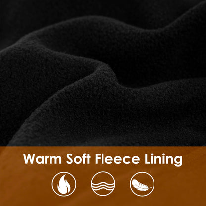 Balaclava Ski Mask Fleece Lining Windproof Warm Adjustable Thermal Winter Cold Weather Face Mask for Men Women White