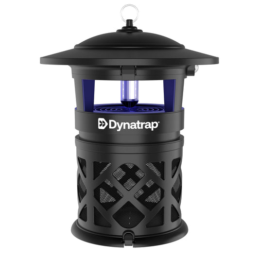 DynaTrap DT2030SR Fly Traps Outdoor - Mosquito & Flying Insect Killer for 1 Acre – Kills Flies, Gnats, Wasps - Bug Zapper Alternative - Black