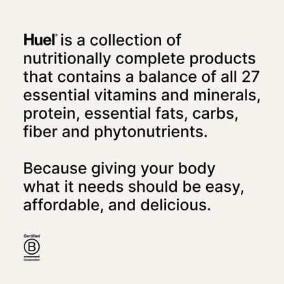 Huel Black Edition | Chocolate 40g Vegan Protein Powder | Nutritionally Complete Meal Replacement | 27 Vitamins and Minerals, Gluten Free | 17 Servings