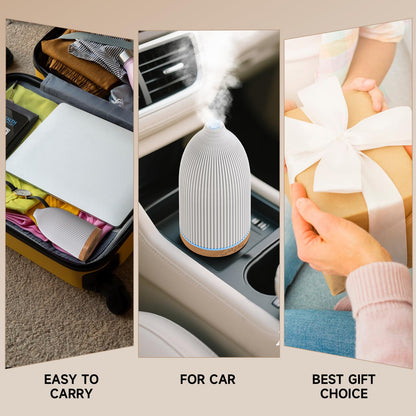 URPOWER Essential Oil Diffusers for Home with 7 LED Color Changing Lights, Timer & Auto-Off Ultrasonic Aromatherapy Diffuser Cool Mist Humidifer Scent Diffuser for Bedroom, Office, Yoga