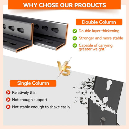 Notmise Metal Garage Shelving Unit, Heavy Duty 5-Tier Adjustable Storage Rack, Steel Shelving,2000 lbs Capacity, Industrial Shelves for Heavy Tools and Equipment (5-Tier 63" H x16 W x 16" D)