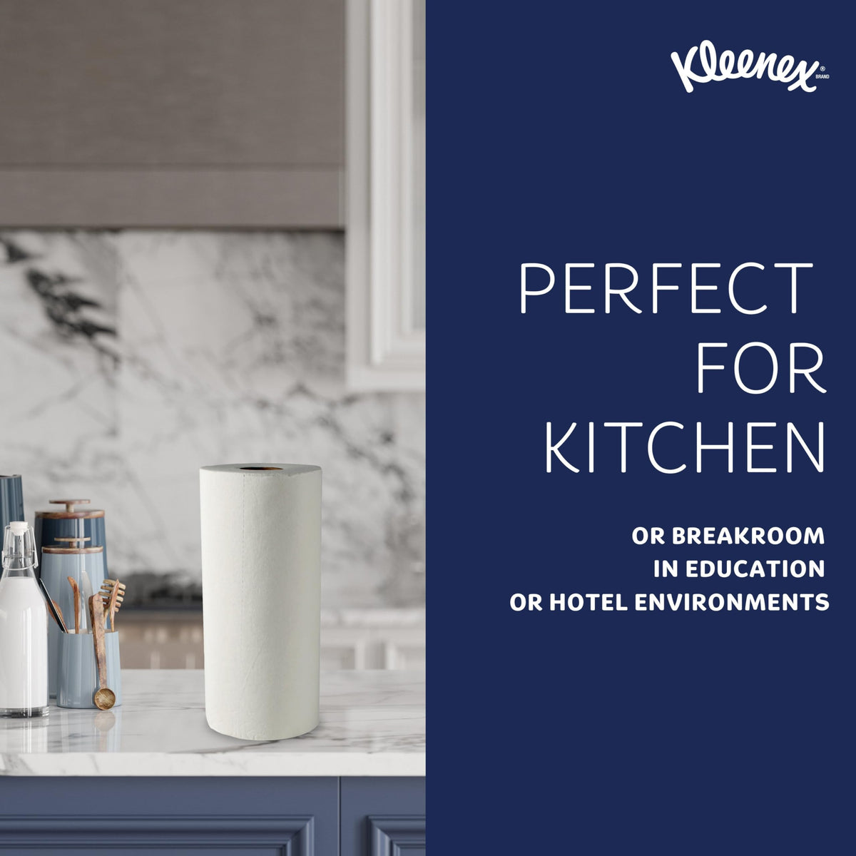 Kleenex Professional Premier Kitchen Paper Towels (13964), Cloth-Like Softness, White (70 Sheets/Roll, 24 Rolls/Case, 1,680 Sheet Total)