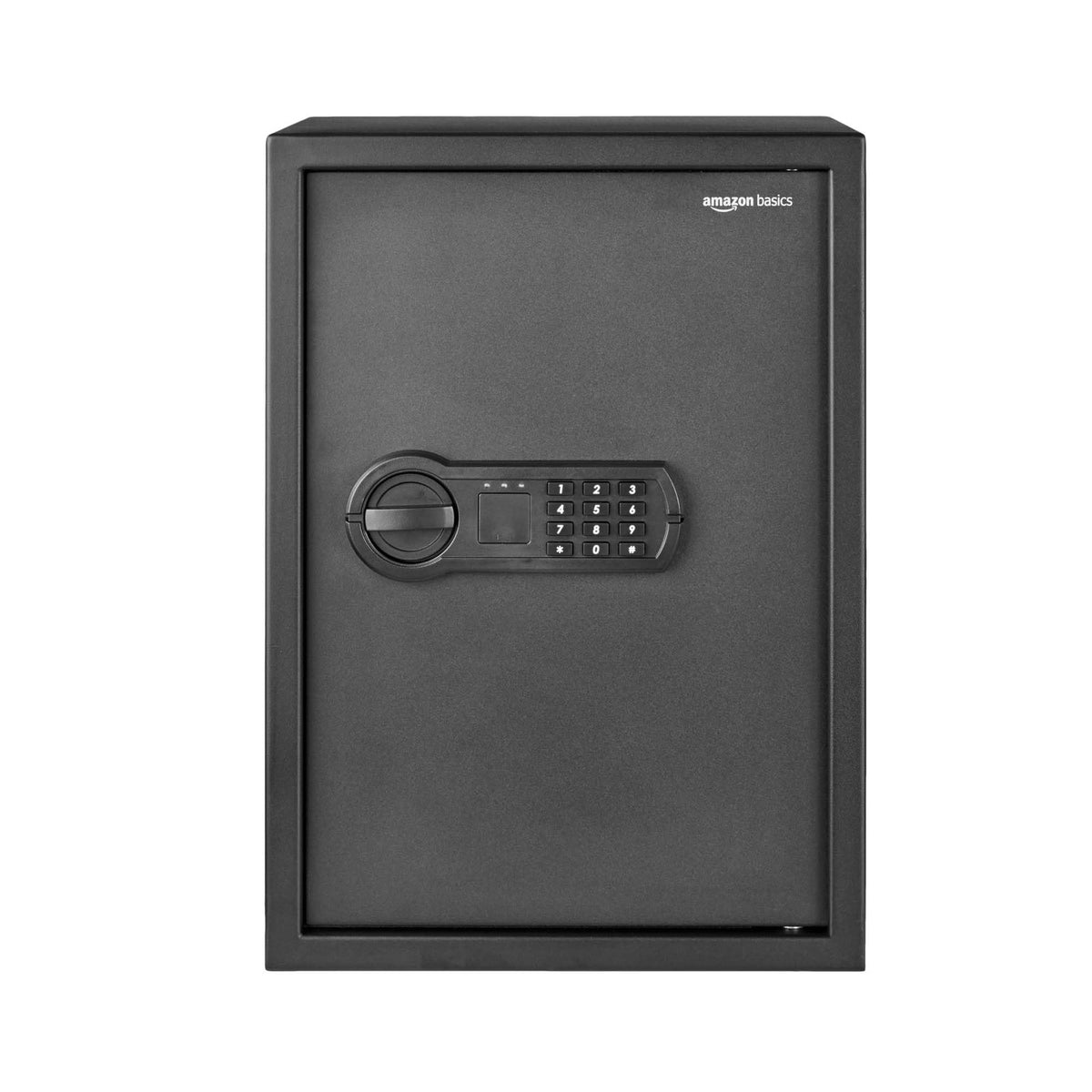 Amazon Basics Small Safe For Home, Steel Security, Electronic, Programmable Keypad Lock Box, 1.8 Cubic Feet, Black