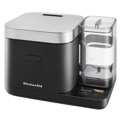 KitchenAid Grain and Rice Cooker 8 Cup with Automatically Sensing Integrated Scale + Water Tank, KGC3155, Black Matte