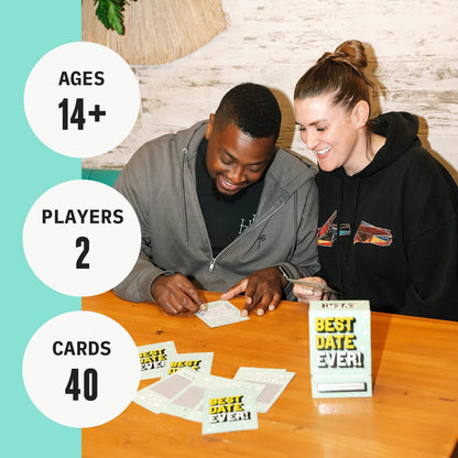 DSS Games Best Date Ever! [40 Surprise Scratch Off Dates for Couples, Couples Game Date Activity, 2 Player, Date Night Idea for Girlfriend, Boyfriend, Wife or Husband, Anniversaries, Valentine's]