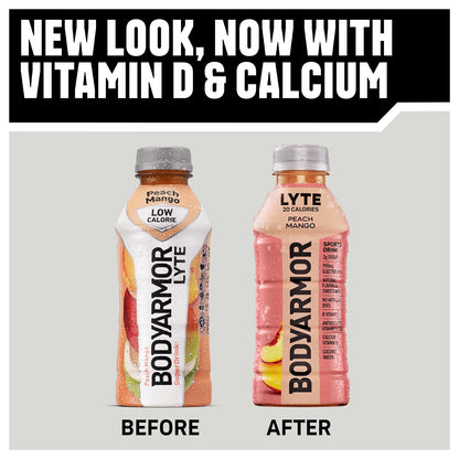 BODYARMOR LYTE Sports Drink Low-Calorie Sports Beverage, Blueberry Pomegranate, Coconut Water Hydration, Natural Flavors With Vitamins, Potassium-Packed Electrolytes, Perfect For Athletes, 16 Fl Oz (Pack of 12)