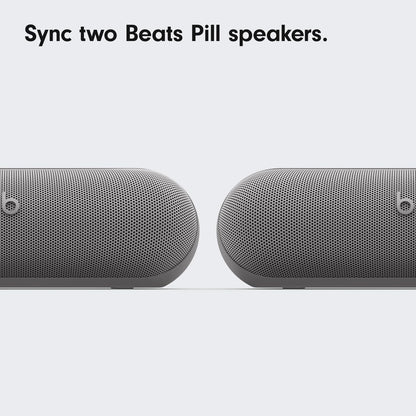 Beats Pill x Kim Kardashian - Wireless Bluetooth Speaker and Portable Charger via USB-C - Up to 24 Hours Battery Life, IP67 Water Resistant, Apple & Android Compatible, Built-in Mic – Dark Gray