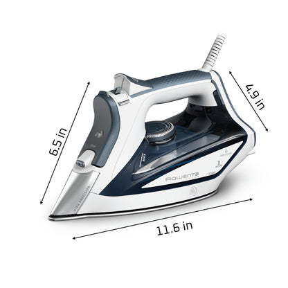 Rowenta Focus Excel Steam Iron for Clothes, Anti-Drip Protection, Iron Steamer for Clothes, 1725 Watts, DW5280, Grey