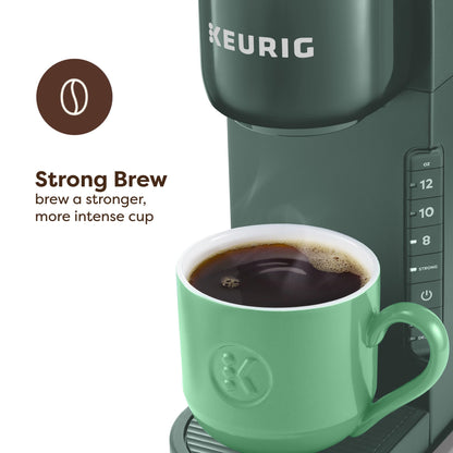 Keurig K-Express Single Serve K-Cup Pod Coffee Maker, 3 Brew Sizes, Strong Button Feature, 42oz Removable Reservoir, Evergreen