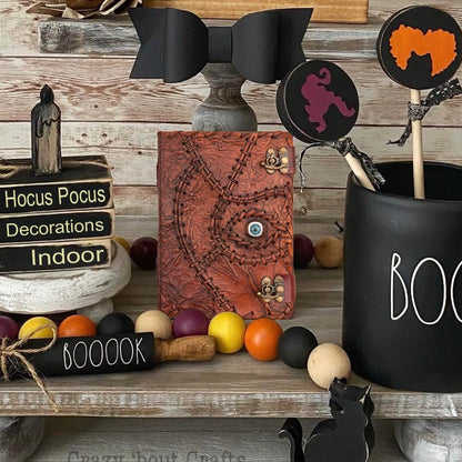 Hocus Pocus Book of Spells Hocus Pocus Decor Hocus Pocus Halloween Decorations Book of Shadows and Spell Book with Lock Witch Decor And Witch Decoartions Perfect for Spooky Gifts And Spooky Decor 8 x6 Inches