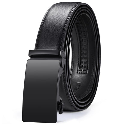 VATAN Men's Belt Leather Ratchet Belt for Men Dress Casual Every Day with Adjustable Buckle, Trim to Fit