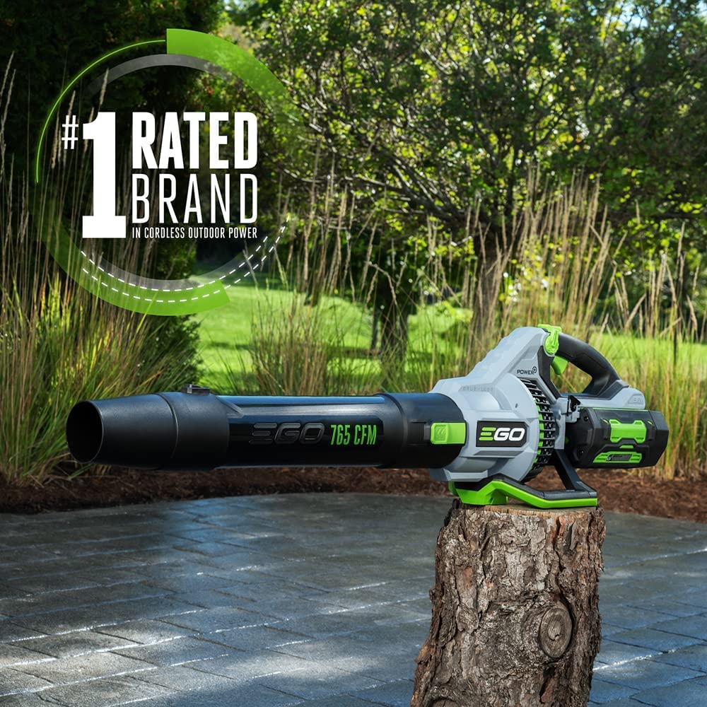 EGO POWER+ Leaf Blower, Cordless Electric 756 CFM, Includes 56V 5.0Ah Battery and Charger - LB7654