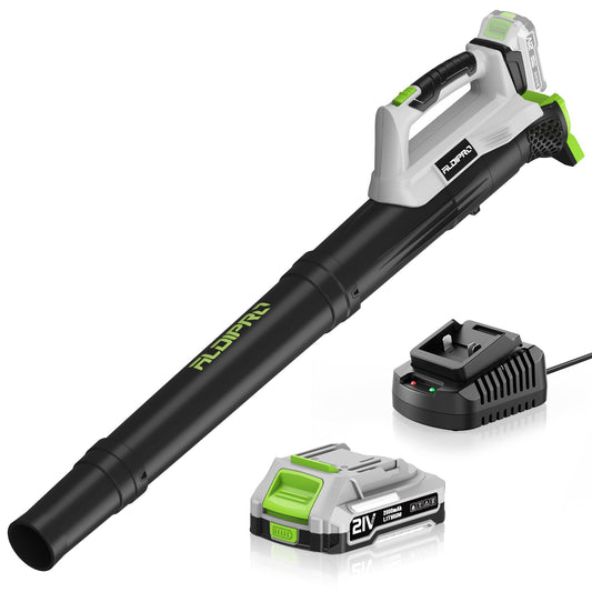 Leaf Blower Cordless with Battery and Fast Charger 21V Lightweight Electric Leaf Blower, Portable Handhold Battery Powered Blowers for Lawn Care, Patio Cleaning, Blowing Leaves and Dust