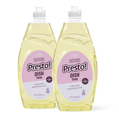 Amazon Brand – Presto! Dish Soap, Lavender Scent, 30 fl oz, Pack of 2