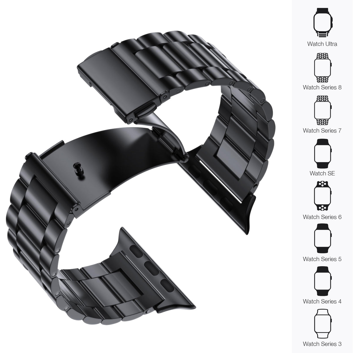 EPULY Metal Band Compatible with Apple Watch Bands for Men 49mm 46mm 45mm 44mm 42mm 41mm 40mm 38mm, Business Stainless Steel Strap for iWatch Bands Series 11 10 9 8 7 6 5 4 3 2 1, SE3 2 1, Ultra3 2 1