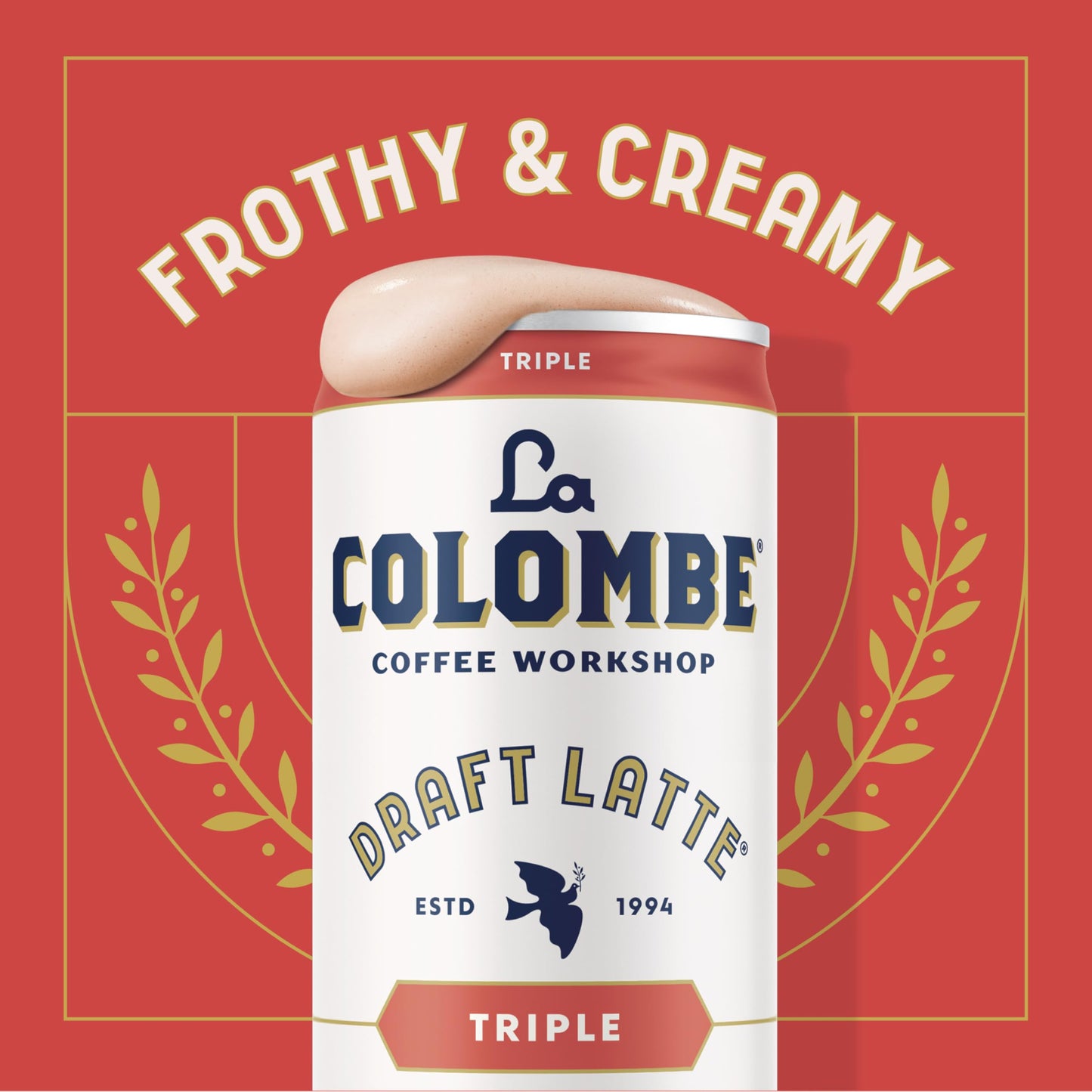 La Colombe Coffee, Triple Draft Latte, 11 fl oz Cans (Pack of 12), Coffeehouse Quality Cold Brew, Specialty Grade Coffee Beans, Ready-to-Drink On-the-Go