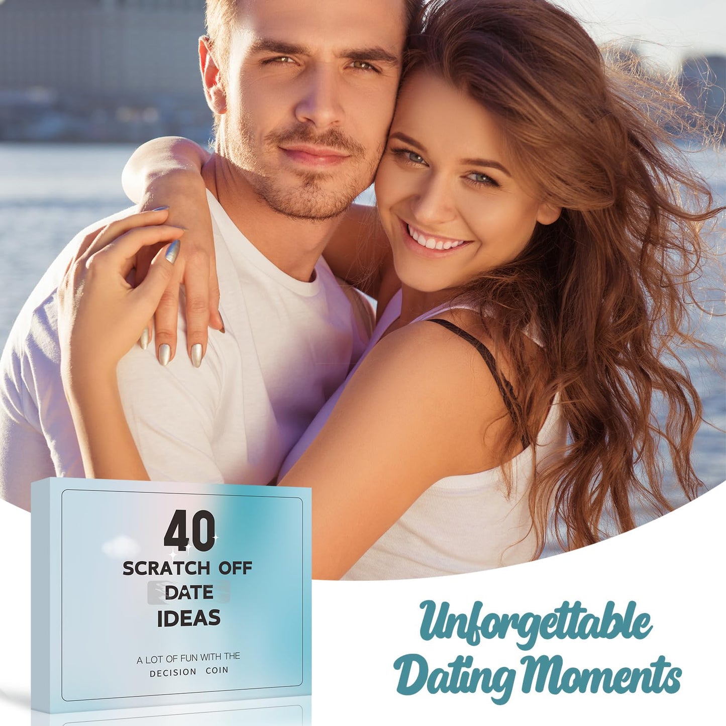 Valentines Day Gifts for Him Her Boyfriend Girlfriend, 40 Scratch Off Date Ideas Bridal Shower Gifts, Stocking Stuffers Anniversary Engagement Wedding Present for Men Women Husband Wife Couple Games