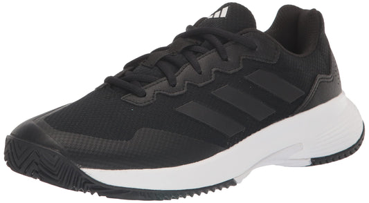 adidas Men's Gamecourt 2.0 Tennis Sneaker, Black/Black/Grey, 10.5