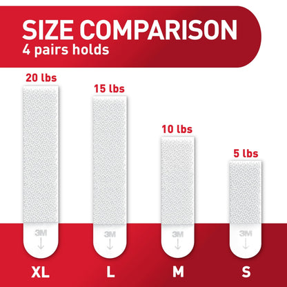 Command 20 lb XL Heavyweight Picture Hanging Strips 16 Pairs (32 Command Strips), Damage-Free Hanging Picture Hangers, Heavy Duty Wall Hanging Strips for Home Decor, White Adhesive Strips