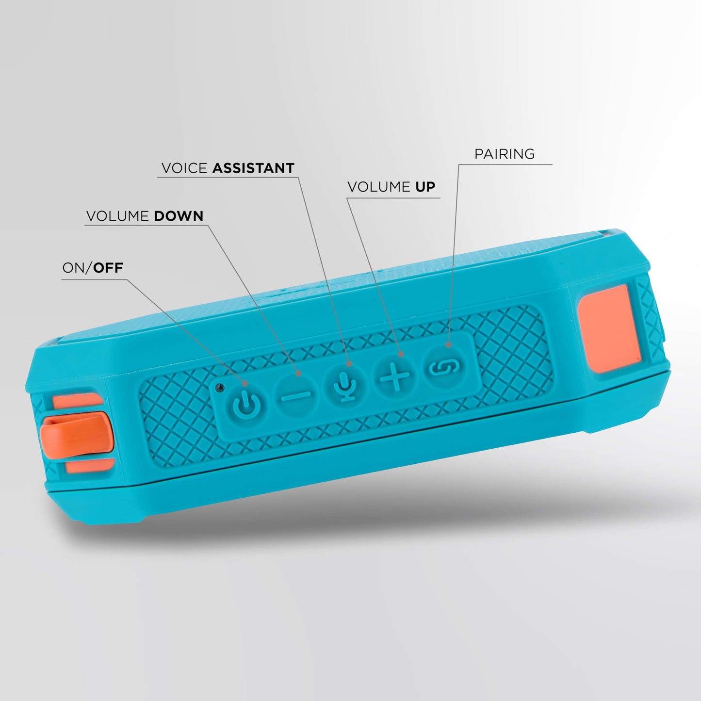 Altec Lansing x Miami Dolphins - Portable Bluetooth Speaker HYDRAMINI 2.0, IP67 Waterproof, 8W Output, 12h Playtime, USB-C Quick Charge, Voice Assistant Integration (Miami Dolphins)