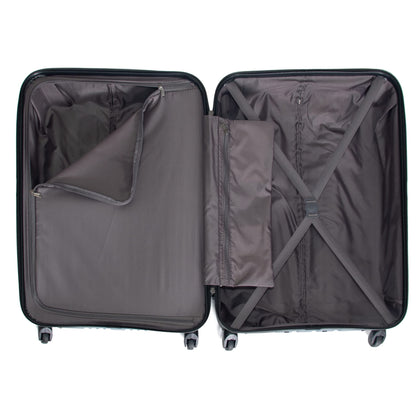 Kenneth Cole REACTION Out of Bounds Lightweight Hardshell 4-Wheel Spinner Luggage, Granite Blue, 28-Inch Checked