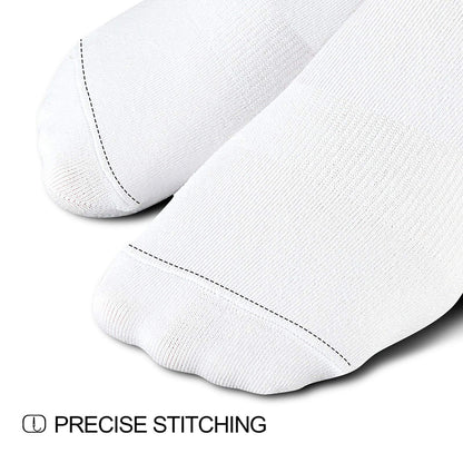 wernies Women No Show Socks Invisible Loafer Flat No Slip Rise Flats Ankle Liners Short Thin Low Cut, white, 5-8