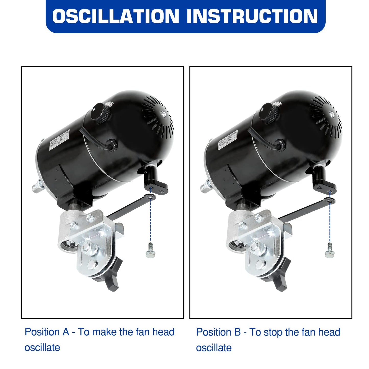 BILT HARD 8900 CFM 30" High-Velocity Industrial Pedestal Fan, 3-Speed Heavy Duty Industrial Standing Fan with Metal Aluminum Blades and Adjustable Height, Idea for Commercial, Shop, and Garage