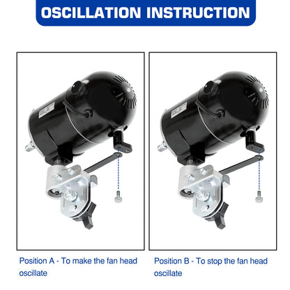 BILT HARD 8900 CFM 30" High-Velocity Industrial Pedestal Fan, 3-Speed Heavy Duty Industrial Standing Fan with Metal Aluminum Blades and Adjustable Height, Idea for Commercial, Shop, and Garage