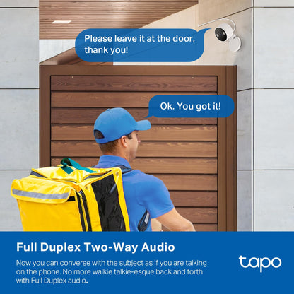 Tapo TP-Link 2K QHD Security Camera, Indoor/Outdoor, 𝟮𝟬𝟮𝟰 𝗣𝗖𝗠𝗮𝗴 𝗘𝗱𝗶𝘁𝗼𝗿'𝘀 𝗖𝗵𝗼𝗶𝗰𝗲, Color Night Vision, Free Person/Pet/Vehicle Detection, Invisible IR Mode, SD Storage, C120