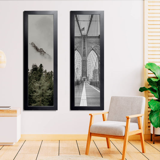 LaVie Home 10x30 Picture Frame Black, Panoramic Picture Frame for Wall Decoration, Classic Black Minimalist Style Suitable for Decorating Houses, Offices, Hotels（1 Pack）
