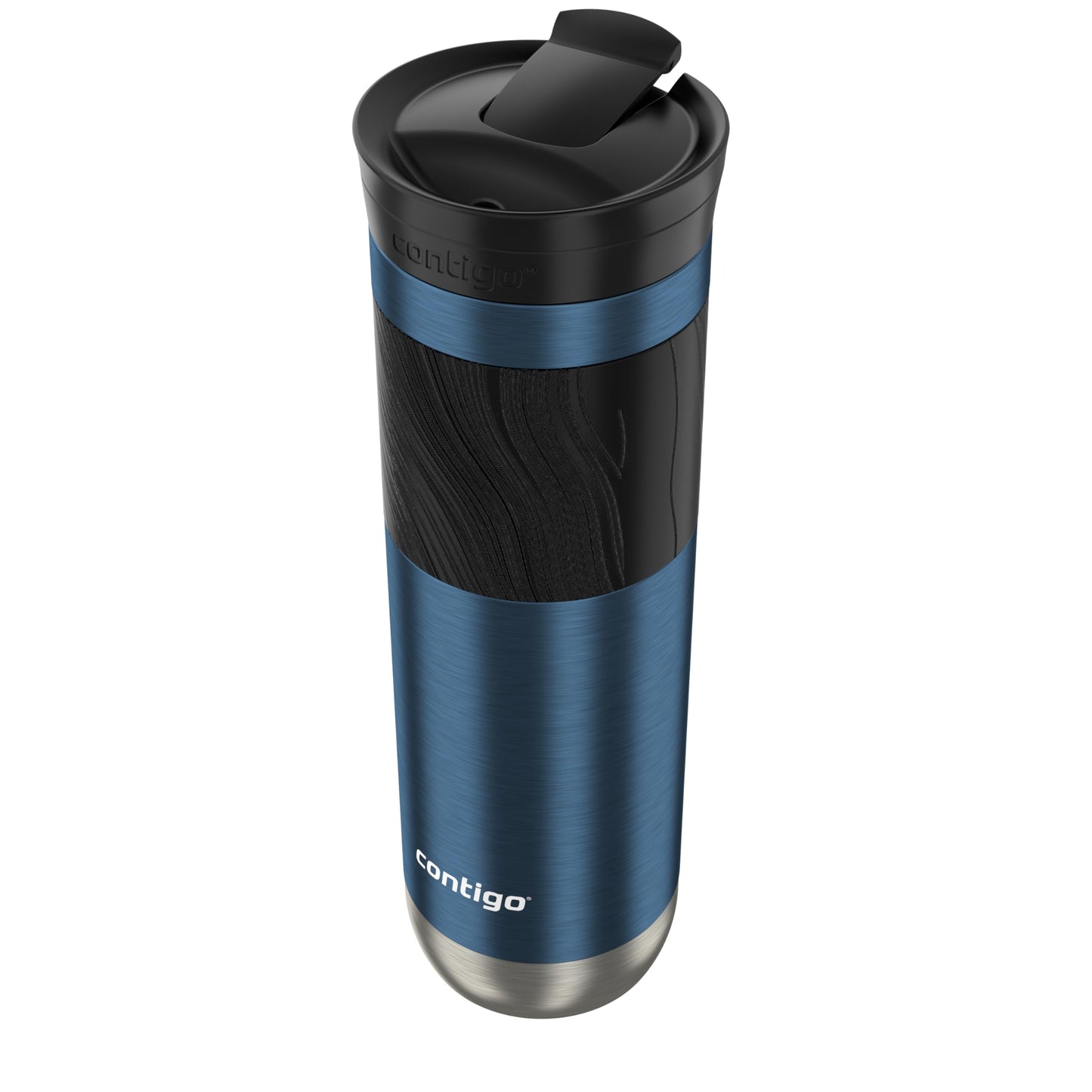 Contigo Byron 2.0 Stainless Steel Travel mug with Snapseal Lid and Grip, 24oz, Blueberry, BPA Free and Leak Proof