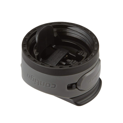 Contigo Cortland Chill 2.0 Vacuum-Insulated Stainless Steel Water Bottle Spill-Proof Sip Technology Interchangeable Lid 24oz Steel/Licorice Perfect for Fitness Travel Everyday Use