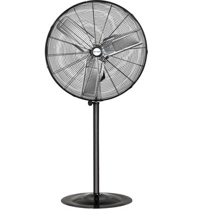 BILT HARD 8900 CFM 30" High-Velocity Industrial Pedestal Fan, 3-Speed Heavy Duty Industrial Standing Fan with Metal Aluminum Blades and Adjustable Height, Idea for Commercial, Shop, and Garage