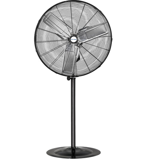 BILT HARD 8900 CFM 30" High-Velocity Industrial Pedestal Fan, 3-Speed Heavy Duty Industrial Standing Fan with Metal Aluminum Blades and Adjustable Height, Idea for Commercial, Shop, and Garage