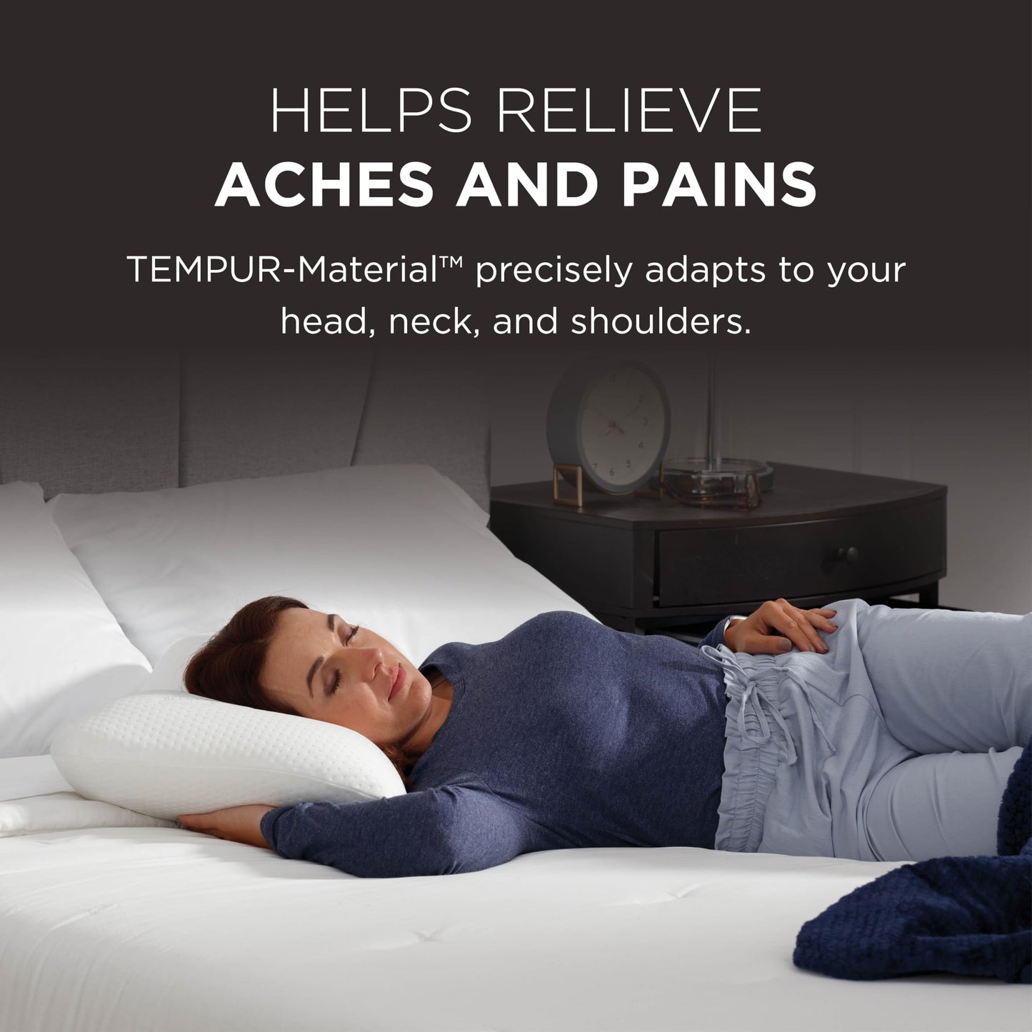 Tempur-Pedic Memory Foam Symphony Pillow Luxury Soft Feel, Standard, White