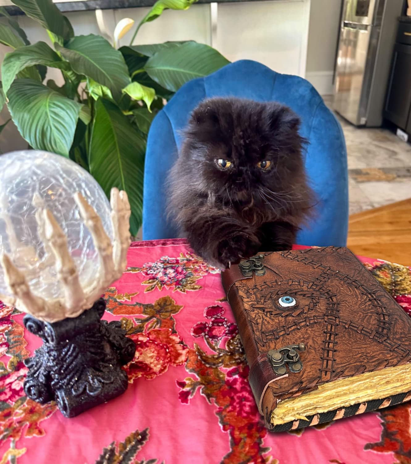 Hocus Pocus Book of Spells Hocus Pocus Decor Hocus Pocus Halloween Decorations Book of Shadows and Spell Book with Lock Witch Decor And Witch Decoartions Perfect for Spooky Gifts And Spooky Decor 8 x6 Inches