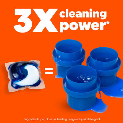 Tide PODS Liquid Laundry Detergent Soap Pacs, HE Compatible, Powerful 3-in-1 Clean in one Step, Built in Stain Removers, Spring Meadow Scent, 76 Count