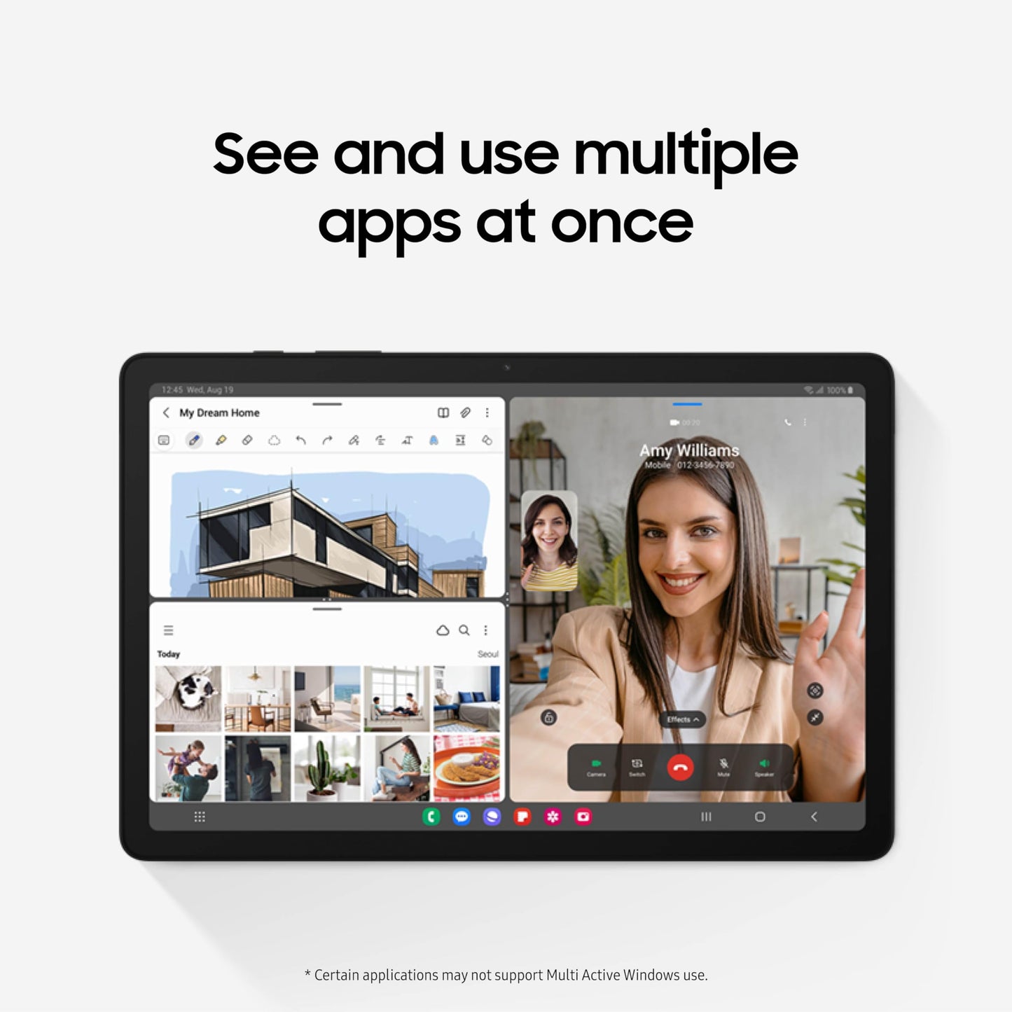 Samsung Galaxy Tab A9+ Plus 11” 128GB Android Tablet, Big Screen, Quad Speakers, Upgraded Chipset, Multi Window Display, Slim, Light, Durable, Kids Friendly Design, US Version, 2024, Graphite