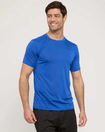 5 Pack Men’s Active Quick Dri Dry Fit Crew Neck T Shirts Athletic Running Gym Workout Short Sleeve Tee Tops Camisas para Hombres Summer