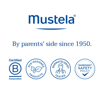 Mustela Stelatopia Eczema-Prone Skin Bath Time Gift Set - Family Skin Care Essentials - Natural Avocado & Sunflower Oil - EWG Verified - 2 Items Set - Stelatopia Cleansing Oil and Stelatopia+ Cream